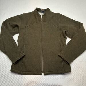 Vintage Woolrich olive green zip up sweatshirt